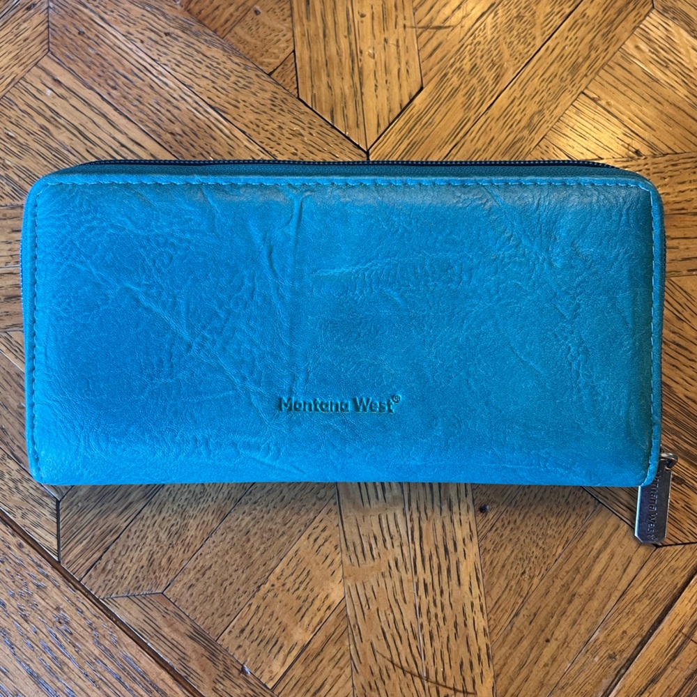 Montana West Large Turquoise Wallet - Picture 4 of 6